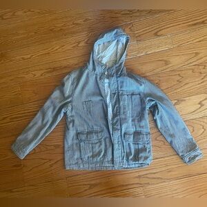 Hiroshi Awai - Creep - Blue Striped Hooded urban Jacket